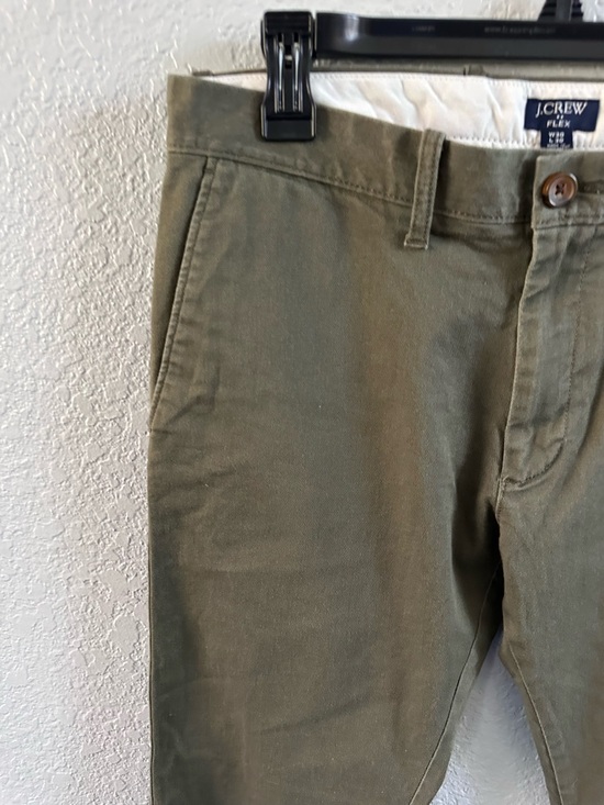 J.Crew Flex Slim Fit Chino Pants Olive Green Men’s 30x30 Stretch Casual - Picture 5 of 14